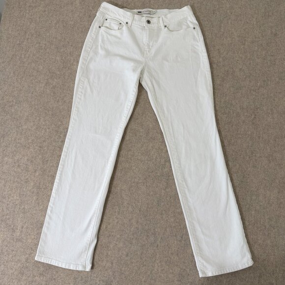 Levi's Denim - Levi’s 505 Straight Leg White Jeans Women’s Size 6 Classic Denim